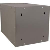 Stackable Cube Locker, 12" x 18" x 12", Steel, Grey, Knocked Down - KLETON 