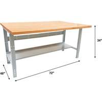 &eacute;tabli modulaire industriel, Cap 1000 lb, 72" la x 48" p - KLETON 