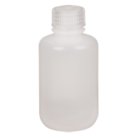 Bouteilles rondes &agrave; ouverture &eacute;troite, Ronde, 4 oz, Plastique - Nalgene 562002-0004