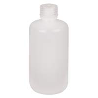 Narrow-Mouth Bottles, Round, 8 oz., Plastic - Nalgene 562002-0008