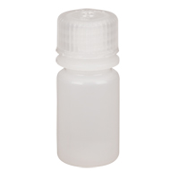Narrow-Mouth Bottles, Round, 1/2 oz., Plastic - Nalgene 2002-9050