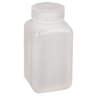 Easy-Grip Space-Saver Bottles, Square, 16 oz., Plastic - Nalgene 2114-0016