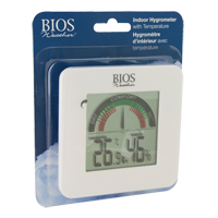 Indoor Hygrometers with BIOS Comfort Scale, Contact, Digital, -58-158°F (-50-70°C) - BIOS 258BC