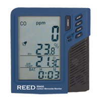 Carbon Monoxide Monitor with Temperature & Humidity  - Reed Instruments R9450