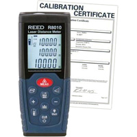 T&eacute;l&eacute;m&egrave;tre laser avec certificat de calibration, 1,92" - 328' (5 cm - 100 m) Gamme de mesure, Num&eacute;rique (&eacute;lectronique) - Reed Instruments R8010-NIST