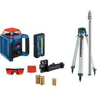 Ensemble laser rotatif horizontal auto-nivelant Revolve2000, 2000' (609,6 m), 670 N.m - Bosch GRL2000-40HK