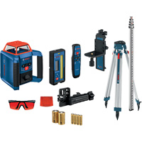 Ensemble laser rotatif horizontal/vertical auto-nivelant Revolve2000, 2000' (609,6 m), 670 N.m - Bosch GRL2000-40HVK