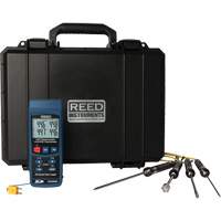 N&eacute;cessaire de thermom&egrave;tre thermocouple &agrave; enregistrement de donn&eacute;es - Reed Instruments R2450SD-KIT4