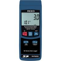 Compteur environnemental &agrave; enregistrement de donn&eacute;es avec certificat de calibration - Reed Instruments R4700SD-NIST