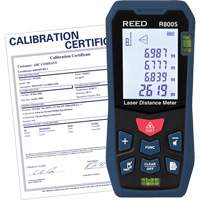 T&eacute;l&eacute;m&egrave;tre laser avec certificat de calibration, 0' - 164' (0 m - 50 m) Gamme de mesure, Num&eacute;rique (&eacute;lectronique) - Reed Instruments R8005-NIST