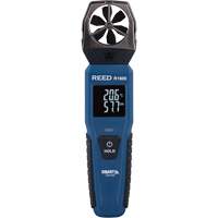 An&eacute;mom&egrave;tre &agrave; h&eacute;lices Bluetooth Smart Series, Enregistrement des donn&eacute;es, Gamme de v&eacute;locit&eacute; d'air de 0,6 - 25 m/sec/118 - 4921 pi/min/2,1 - 90 km/h/1,3 - 55,9 mi/h - Reed Instruments R1600
