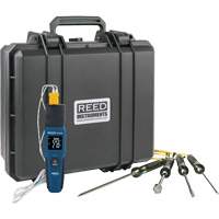 Thermom&egrave;tre &agrave; thermocouple de s&eacute;rie intelligente R1640 avec sondes de type K, Contact, Num&eacute;rique, 32-122°F (0-50°C) - Reed Instruments R1640-KIT2