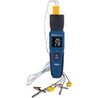 Thermom&egrave;tre &agrave; thermocouple de s&eacute;rie intelligente R1640 avec sondes pour fourneau/cong&eacute;lateur, Contact, Num&eacute;rique, 32-122°F (0-50°C) - Reed Instruments R1640-KIT3