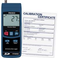 Data Logging Vibration Meter with Calibration Certificate, 10% - 85% RH, 32°- 122° F ( 0° - 50° C ) - Reed Instruments R7000SD-NIST