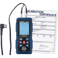 Jauge d'&eacute;paisseur avec certificat d'&eacute;talonnage, Affichage Num&eacute;rique, Ultrason, gamme de 0,04" - 11,8" (1 mm - 300 mm) - Reed Instruments R7920-NIST