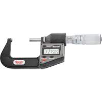 Microm&egrave;tre &eacute;lectronique pouce/m&eacute;trique sans sortie, 1" - 2" (25,4 mm - 50,8 mm) gamme de mesure, R&eacute;solution de 0,00005" (0,001 mm) - Starrett 3732.1XFL-2