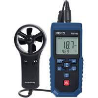 Vane Thermo-Anemometer with Air Volume, Data Logging, 0.4 - 30 m/sec Air Velocity Range - Reed Instruments R4100
