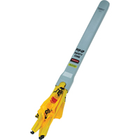 Pop-Up Safety Cone, Trilingual With Pictogram - Rubbermaid FG9S0000YEL