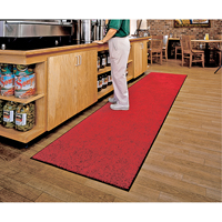 Tapis ColorStar, Essuie-pieds, 3' x 5' x 3/8", Rouge/noir - M+A Matting 100135640