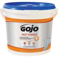Fast Wipes&reg; Hand Cleaning Towels, 130 Wipes, 10" x 9" - Gojo 6298-04