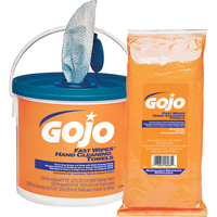 Fast Wipes&reg; Hand Cleaning Towels, 130 Wipes, 10" x 9" - Gojo 6298-04