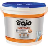 Fast Wipes&reg; Hand Cleaning Towels, 225 Wipes, 10" x 9" - Gojo 6299-02