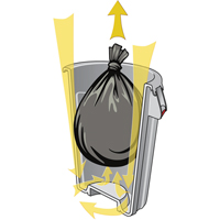 Contenants ronds Brute, Poly&eacute;thyl&egrave;ne, 44 gal. US - Rubbermaid FG264360BLA
