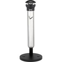 Solutions pour la gestion des m&eacute;gots de cigarettes Infinity, Sur pied, M&eacute;tal, Capacit&eacute; 1,33 gal./1,33 gal. US, Hauteur 39" - Rubbermaid FG9W3100SSBLA
