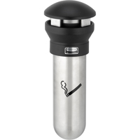 Infinity Smoking Management Solutions, Wall-Mount, Metal, 0.60 gal./0.60 US Gal. Capacity, 18" Height - Rubbermaid FG9W3200SSBLA