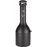 Solutions pour la gestion des m&eacute;gots de cigarettes Infinity, Sur pied, M&eacute;tal, Capacit&eacute; 4,13 gal. US, Hauteur 39-1/10" - Rubbermaid FG9W3300BLA
