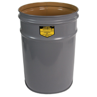 Cease-Fire&reg; Grey Smoking Receptacle Drum - Justrite 26005