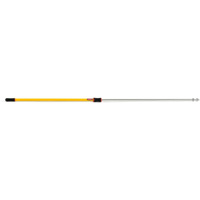 Hygen Handle, Aluminum, Telescopic, Quick-Connect Tip, 1-1/2" Diameter, 4' - 8' Length - Rubbermaid FGQ76500YL00