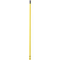 Hygen Economy Handle, Metal, Quick-Connect Tip, 1-3/4" Diameter, 52" Length - Rubbermaid FGQ74900YL00