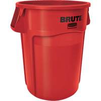 Contenants ronds Brute, Poly&eacute;thyl&egrave;ne, 32 gal. US - Rubbermaid FG263200RED