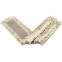 Castaway Dust Mop, Slip On Style, Cotton/Yarn, 48" L x 5" W - Rubbermaid FGL15700WH00