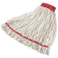 Web Foot&reg; Shrinkless Wet Mop, Antimicrobial, Yarn, 20 oz., Loop Style - Rubbermaid FGA25306WH00