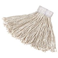 Super Stitch Wet Mop, Floor Finishing, Cotton, 24 oz., Loop Style - Rubbermaid FGD11306WH00