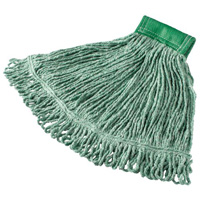 Super Stitch Wet Mop, Floor Finishing, Cotton/Yarn, 15.7 oz., Loop Style - Rubbermaid FGD25206GR00