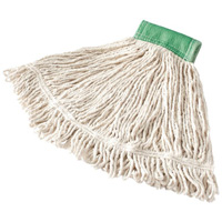 Super Stitch Wet Mop, Floor Finishing, Cotton/Yarn, 15.7 oz., Loop Style - Rubbermaid FGD25206WH00