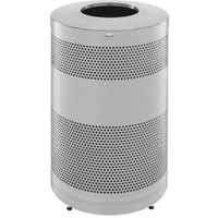 Classics Open Top Decorative Waste Bin, Stainless Steel, 51 US gal. Capacity - Rubbermaid FGS55SSTSSPL