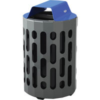2020 Stingray Waste Receptacles, Metal, 42 US gal. - Frost 2020-BLUE