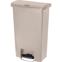 Slim Jim&reg; Waste Container, Resin, 13 US gal. Capacity - Rubbermaid 1883458