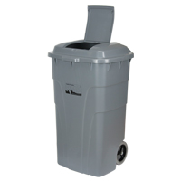 Roll Out Garbage Bin, Polyethylene, 65 US gal. - RMP Maintenance Products 