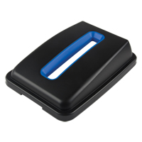 Waste Classification - Lid, Open Lid, Plastic, Fits Container Size: 17-1/4" x 12-1/2" - RMP Maintenance Products 