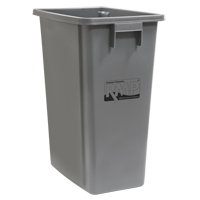 Recycling & Garbage Bin, Plastic, 16 US gal. - RMP Maintenance Products 