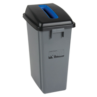 Recycling & Garbage Bin, Plastic, 16 US gal. - RMP Maintenance Products 