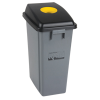 Recycling & Garbage Bin, Plastic, 16 US gal. - RMP Maintenance Products 