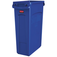 Slim Jim&reg; Vented Containers, Bulk, Polyethylene, 23 US gal. - Rubbermaid 1956185