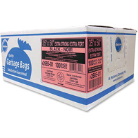 Industrial Garbage Bags, X-Strong, 50" W x 35" L, 1.17 mils, Black - Ralston 268501