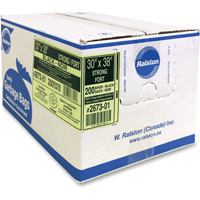 Industrial Garbage Bags, Strong, 38" W x 30" L, 0.85 mils, Black - Ralston 267301